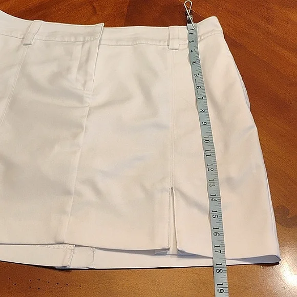 Izod Skort White Sporty 34" Waist Size 8 - Picture 7 of 7